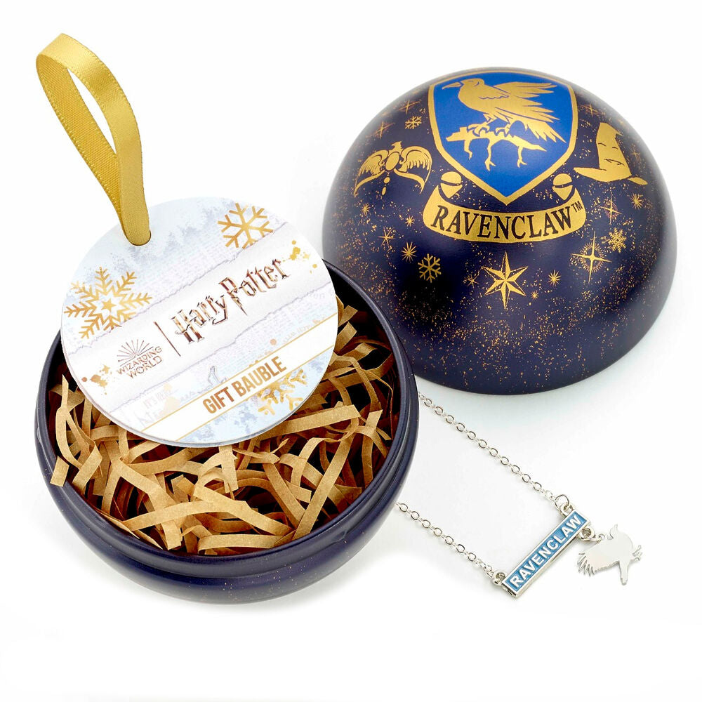 Collar Ravenclaw + Conjunto de Bola de Navidad – Harry Potter (8,5 cm)
