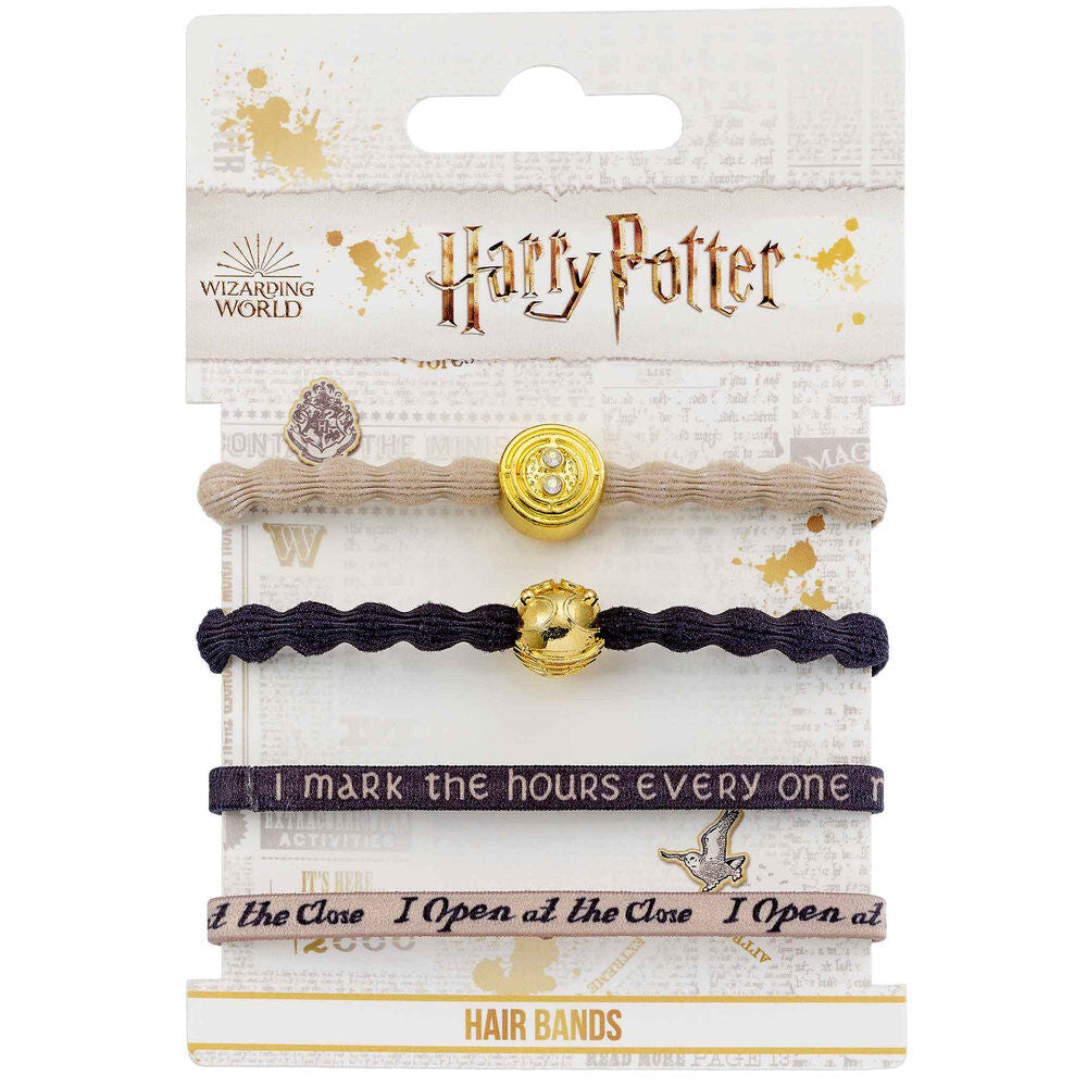Conjunto 4 Elásticos de Cabelo Torno do Tempo – Harry Potter - MerchVillain