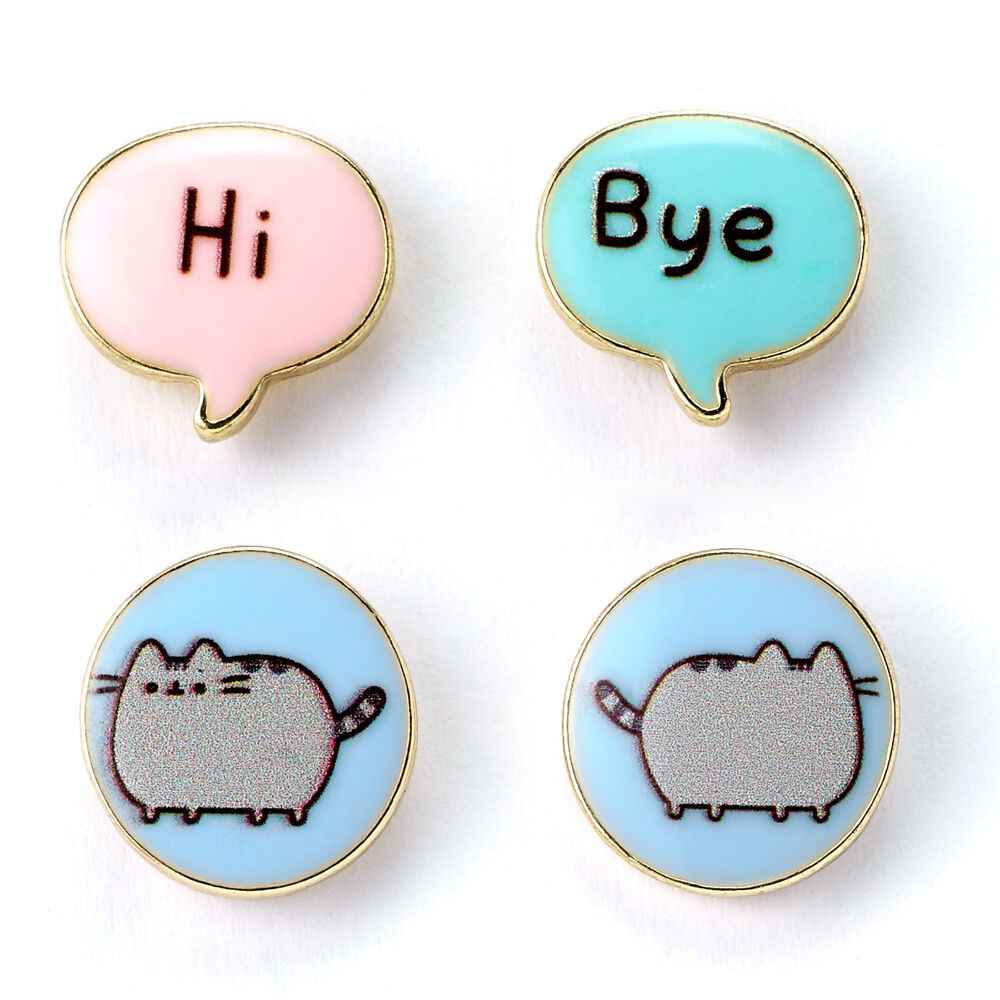 Conjunto 3 Pares de Brincos Hi Bye – Pusheen