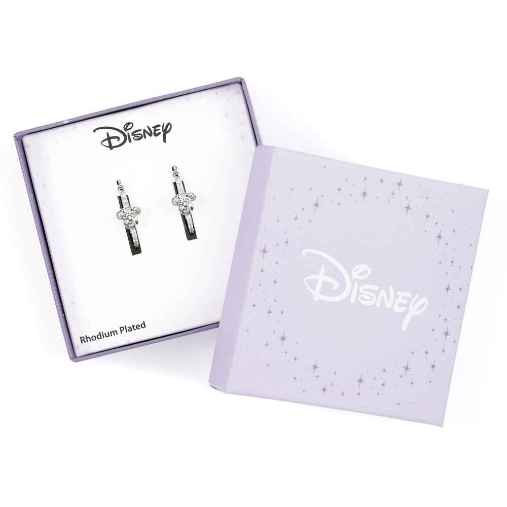 Brincos Disney Minnie Hoop prateados
