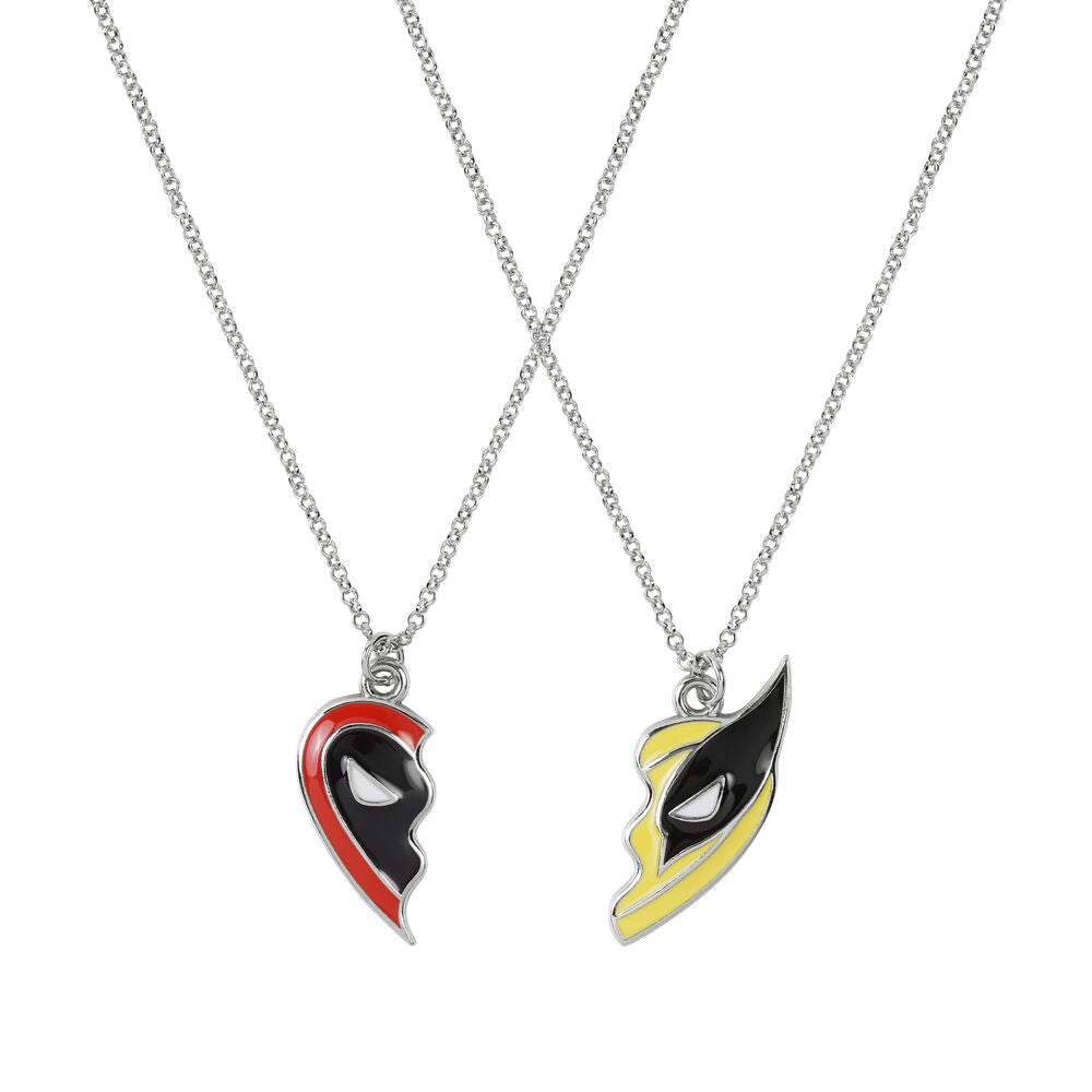 Conjunto de 2 collares de Deadpool y Wolverine – Marvel