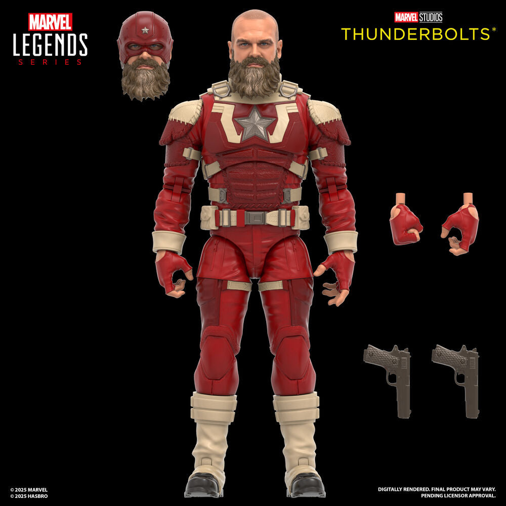 Set de 2 figuras: Yelena Belova y Red Guardian Thunderbolts – Marvel Legends (15 cm)