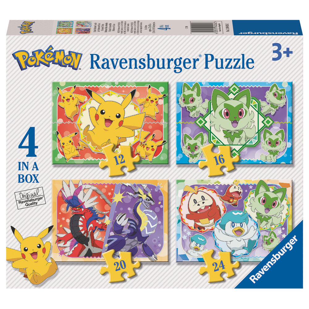 Puzzle 12-16-20-24 Peças – Pokémon (19x14cm)