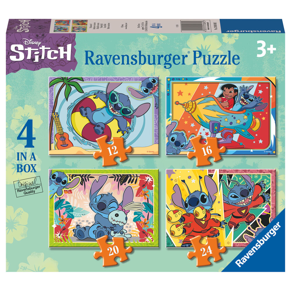 Pack Puzzle 4 en 1 Stitch – Disney