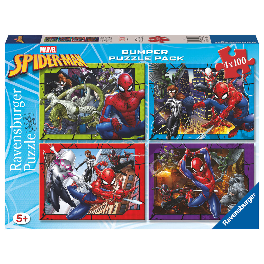 Pack de 4 rompecabezas – Marvel Spider-Man