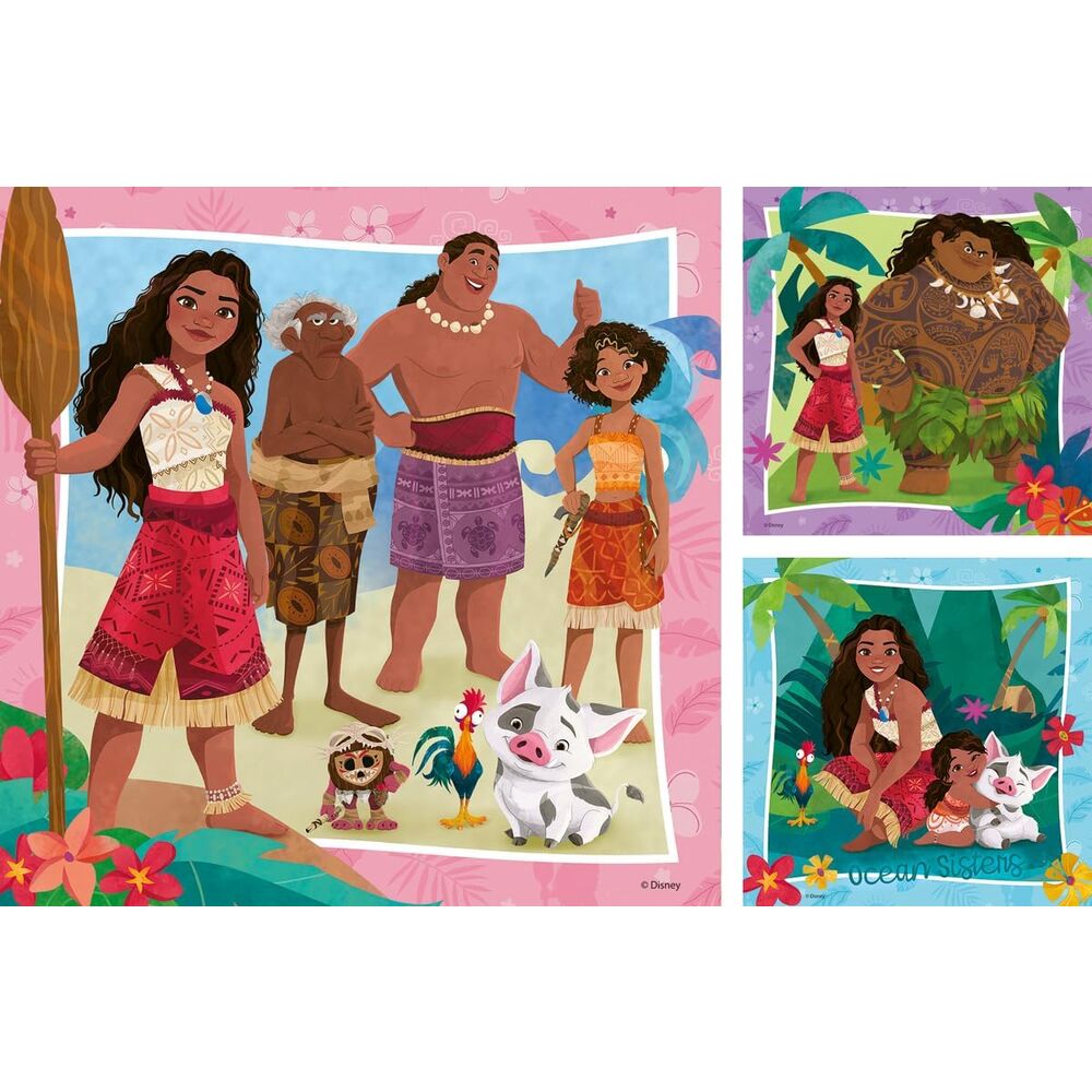 Pack de 3 rompecabezas Vaiana 2 – Disney