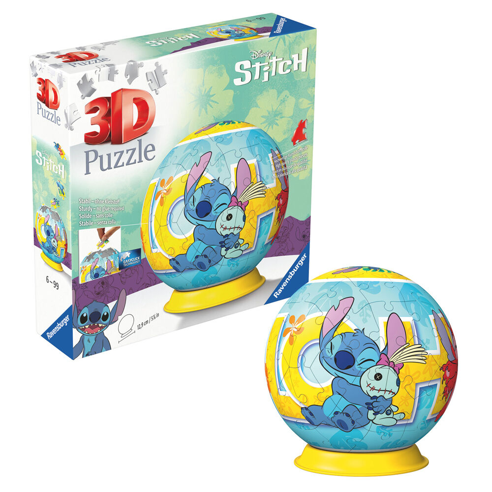 Rompecabezas 3D de Stitch, 72 piezas - Disney