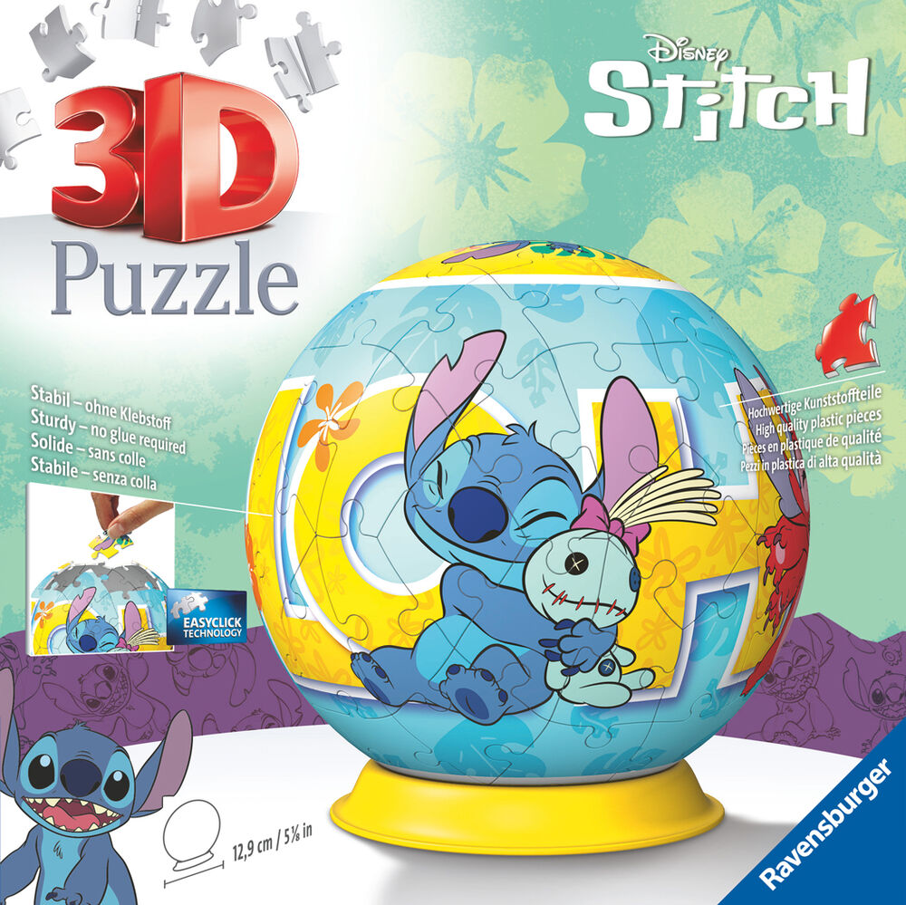 Rompecabezas 3D de Stitch, 72 piezas - Disney