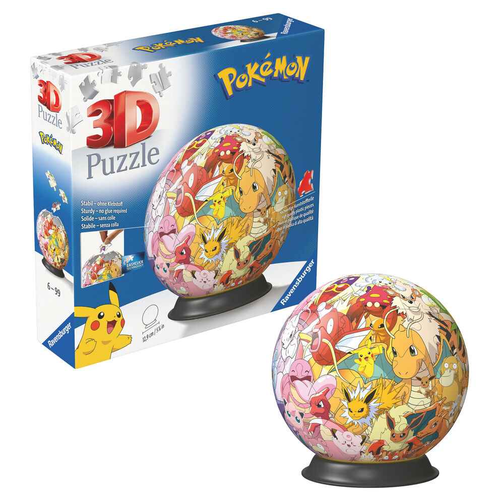 Puzzle 3D Pokémon (72 Peças, 12,9 cm)