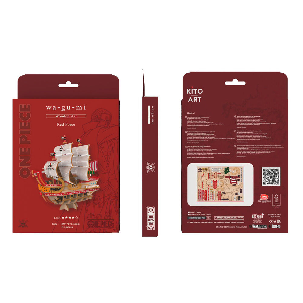 One Piece Wa-Gu-Mi – Conjunto de ensamblaje de Red Force (183 piezas)