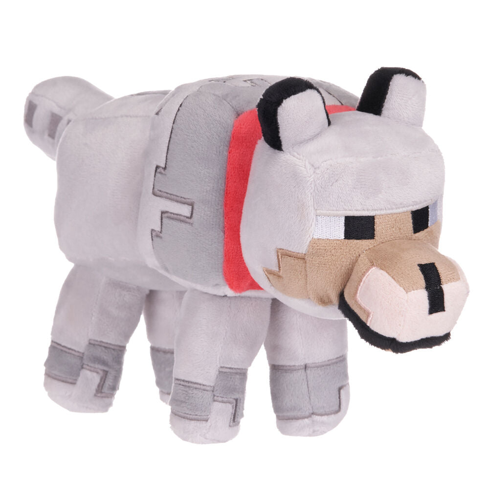 Peluche de lobo de Minecraft (26 cm)