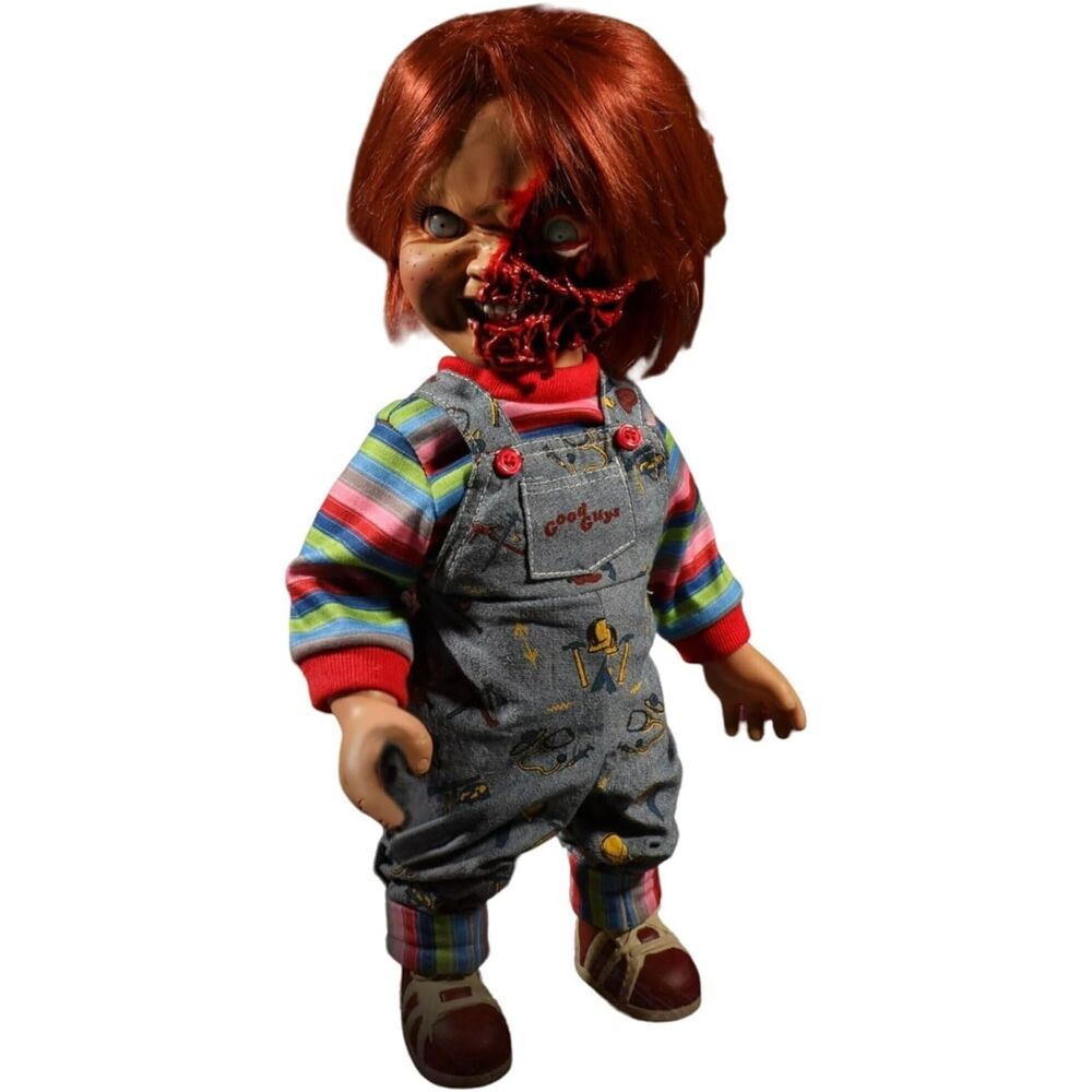 Chucky Childs Play 3 Chucky Pizza Face figura falante 38 cm - MerchVillain