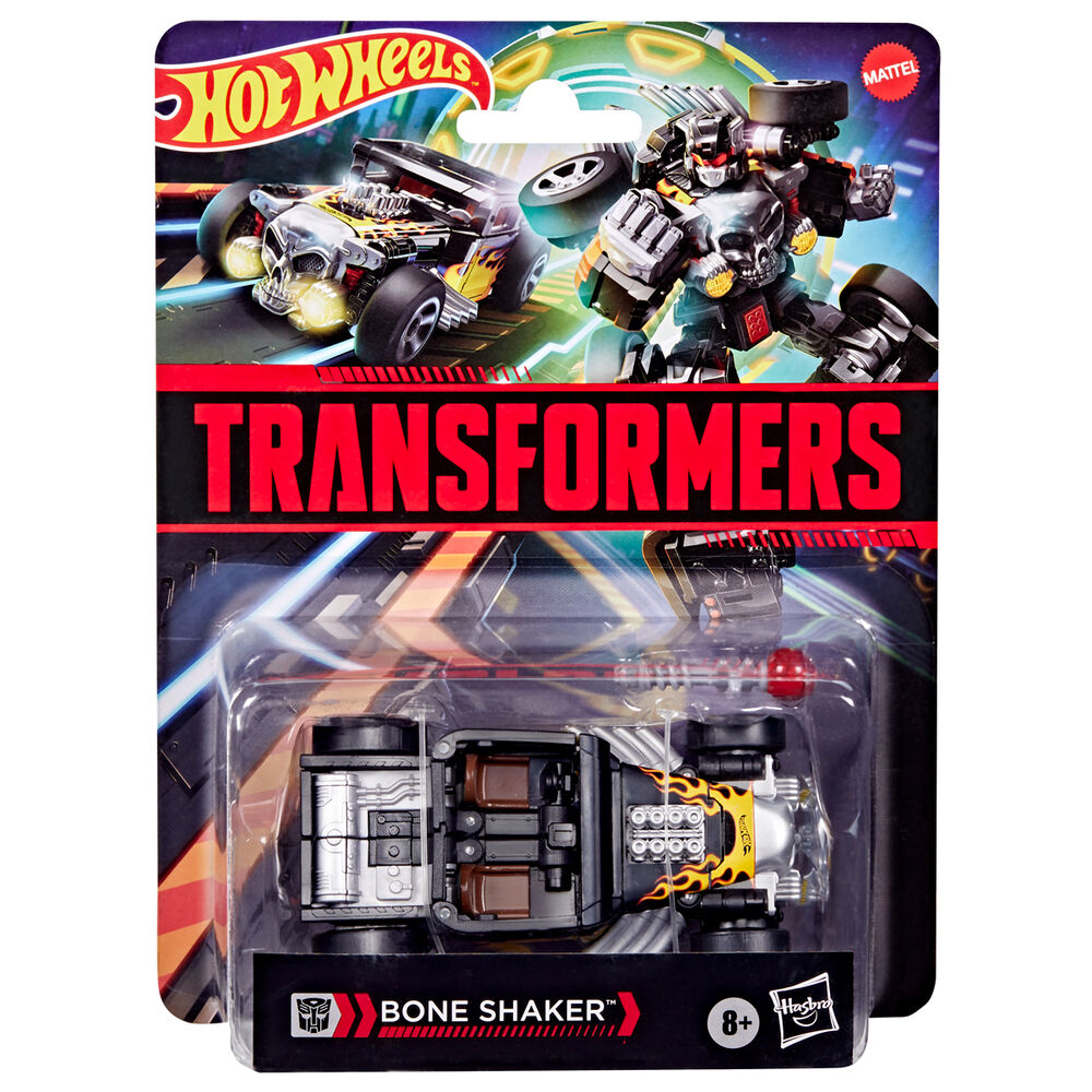Figura Bone Shaker – Hot Wheels x Transformers (13 cm, Deluxe)