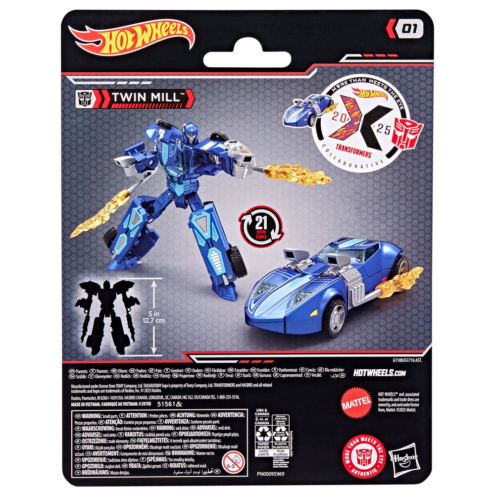 Figura Twin Mill – Hot Wheels x Transformers (12,5 cm, Deluxe)