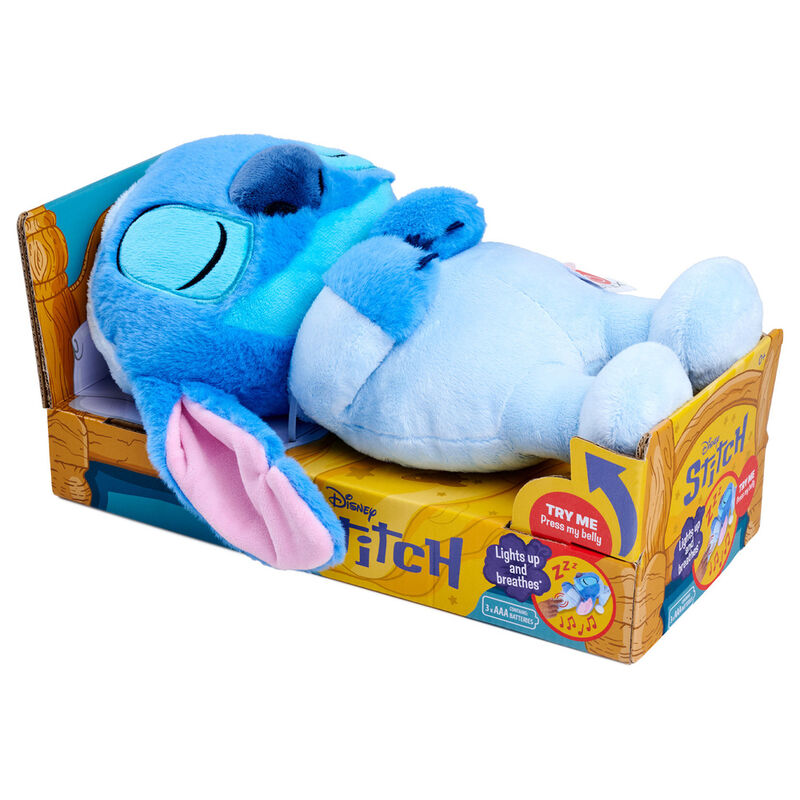 Peluche de Stitch dormilón con sonido – Disney (31 cm)