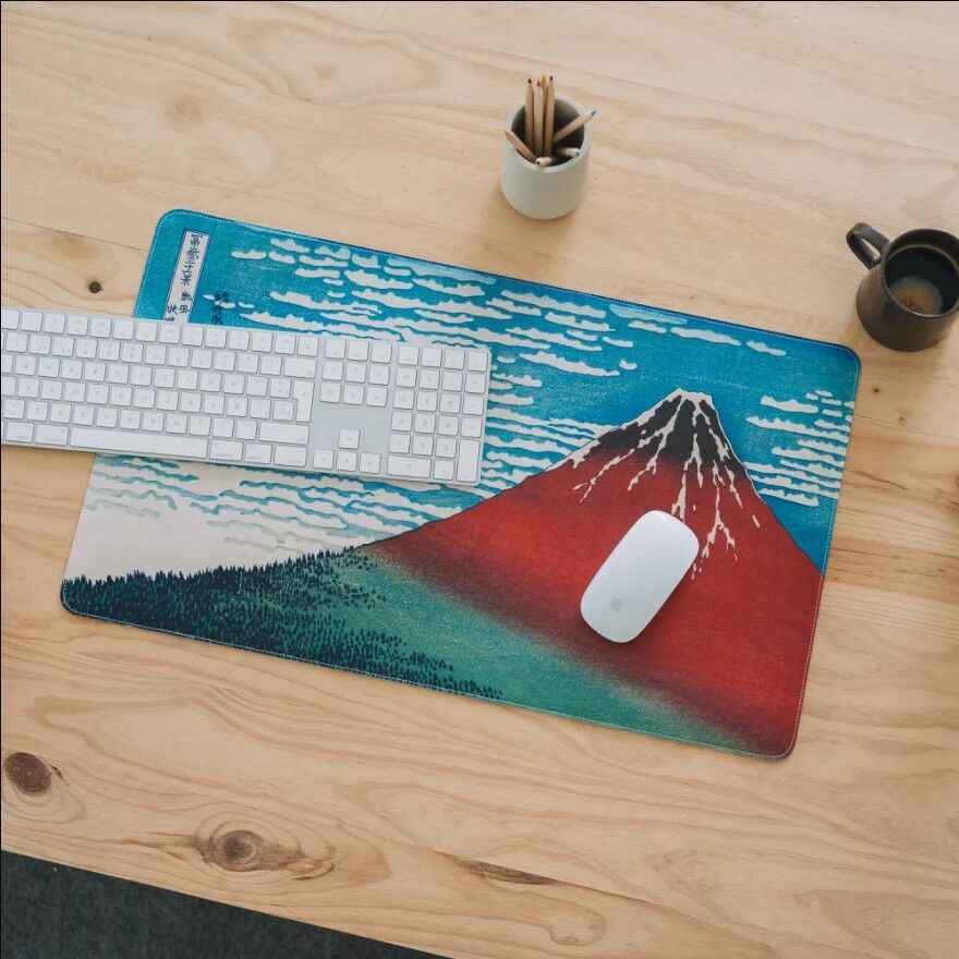 The Great Wave of Kanagawa Hokusai gaming desk mat