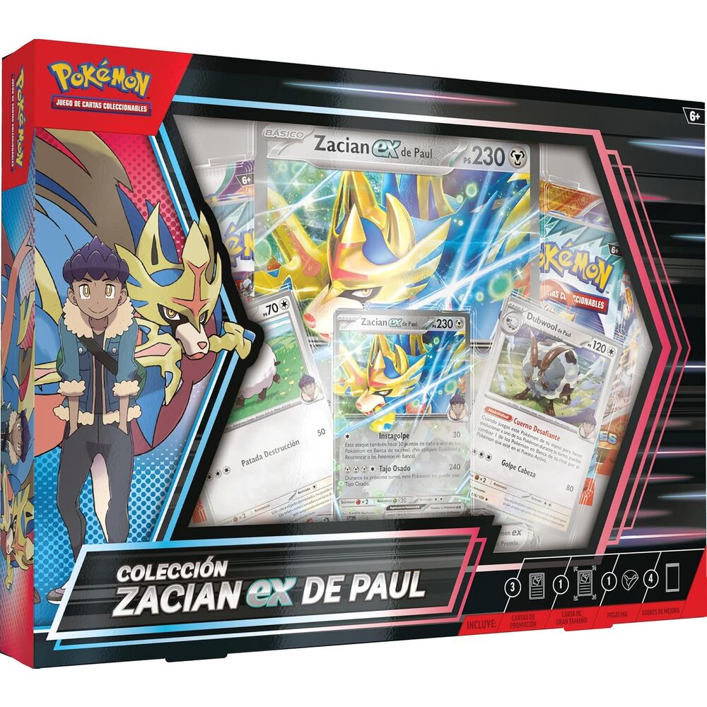 Colección de cartas Zacian EX de Paul – Pokémon (Versión en español)