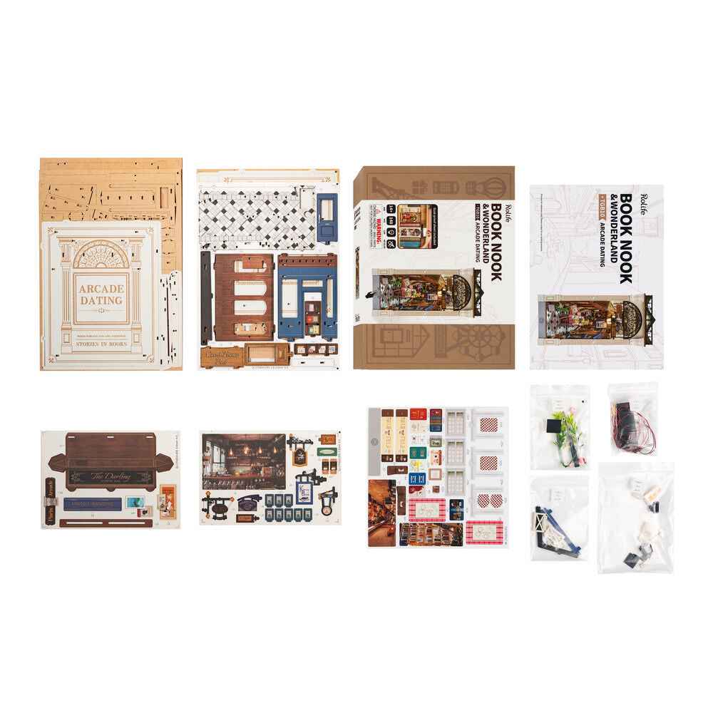 Maqueta 3D Cerra Livros Citas na Sala de Jogos – Rolife (148 peças, 10,6x19,5x25,5 cm)