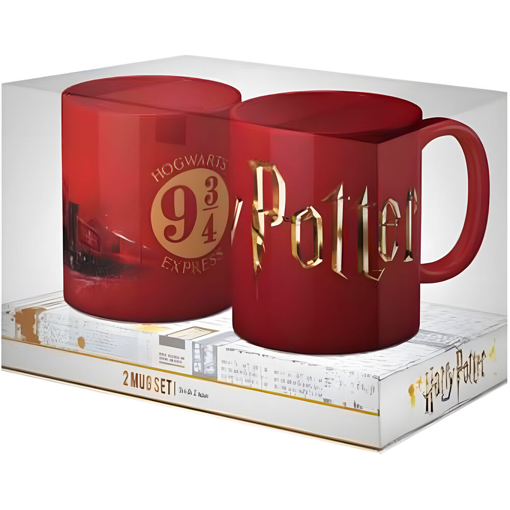 Juego de 2 tazas con el logo de Hogwarts – Harry Potter